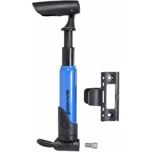 Bomba de ar manual para bicicleta (c/ suporte)