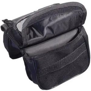 Alforge duplo de bicicleta c/ bolsa de telemóvel (≤5'')