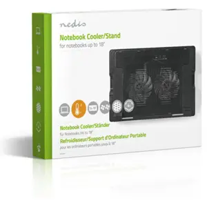 Dissipador para computador portátil (14-18'') 370x260mm - preto