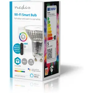 Lâmpada LED GU10 Smart WiFi RGBW CCT (2700-6500K) 5W 345lm (compatível c/ Tuya) SmartLife