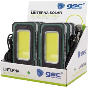 Lanterna LED projectora 5W COB + 1W LED - SOLAR 4000mAh