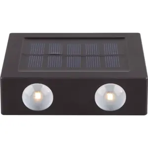 Aplique de LED solar 1W (2x2 0.25W) 3000K crepuscular IP44