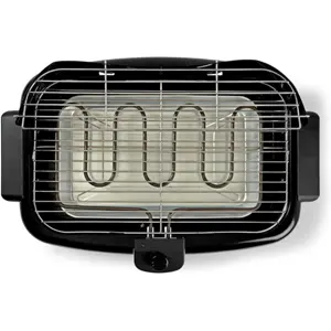 Grelhador Barbecue elétrico 230V 2000W c/ pés removíveis - 460x280mm