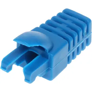Blindaje interno para conector RJ45 (tipo vulcanizado) p/ cable 6mm - Azul