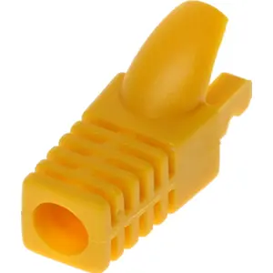 Blindaje interno para conector RJ45 (tipo vulcanizado) p/ cable 6mm - Amarillo
