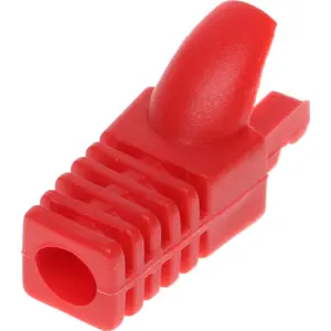 Blindaje interno para conector RJ45 (tipo vulcanizado) p/ cable 6mm - Rojo