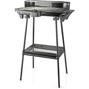 Grelhador Barbecue elétrico 230V 2000W c/ pés removíveis - 460x280mm