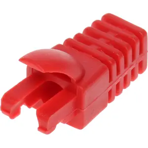 Blindaje interno para conector RJ45 (tipo vulcanizado) p/ cable 6mm - Rojo