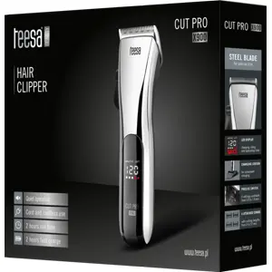 Aparador de barba e cabelo sem fio (0.8-1.8mm) + 4 pentes 45mm (3/6/9/12mm) - 1300mAh