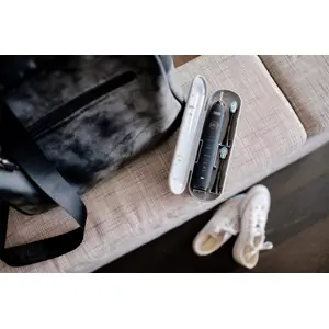 Escova de dentes elétrica (5 modos) c/ 2 cabeças + estojo - 800mAh