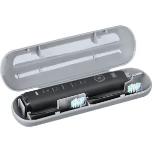 Escova de dentes elétrica (5 modos) c/ 2 cabeças + estojo - 800mAh