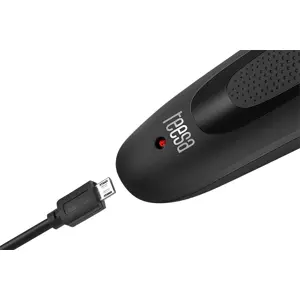 Aparador de barba e cabelo sem fio c/ pente 32mm ajustável (2-18mm) - 1000mAh (5V-USB)