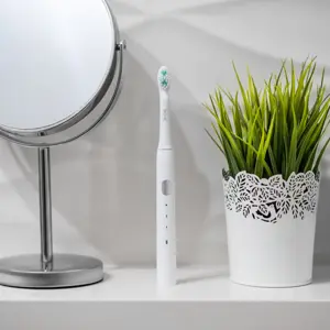 Escova de dentes elétrica (3 modos) c/ 2 cabeças - 320mAh (5V-USB)