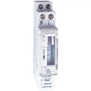Interruptor horário analógico para calha DIN 16A 230V