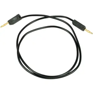 Cabo de prova banana macho-macho 2mm - preto - 0.5m