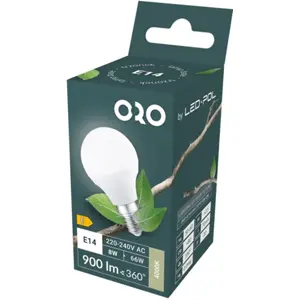 Lâmpada LED E14 G45 230V 8W 4000K (branco neutro) 900lm