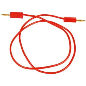 Cabo de prova banana macho-macho 2mm - vermelho - 0.5m