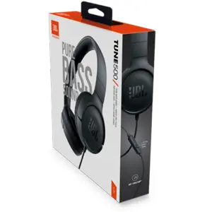Auscultadores Headphones On-ear Pure Bass c/ mãos-livres e jack 3.5mm - preto