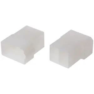 Ficha universal Faston p/ 4 terminales 6,3mm con patilla hembra