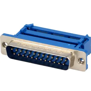 Ficha D-Sub DB25 pinos macho para ribbon cable