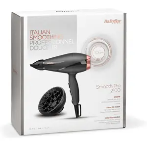 Secador de cabelo profissional 2100W (2 Vel. / 2 Temp.) c/ concentrador + difusor de ar