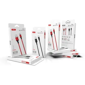 Cabo USB-A - Lightning 2.4A c/ revestimento Nylon - preto - 1.0m