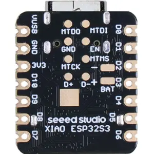 Microcontrolador Seeed Studio XIAO ESP32S3 Sense para aplicações de AI com câmara e microfone