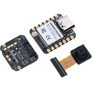 Microcontrolador Seeed Studio XIAO ESP32S3 Sense para aplicações de AI com câmara e microfone