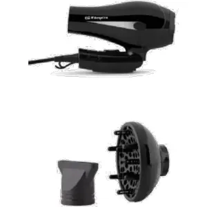 Secador de cabelo 1200W (2 Vel. / 3 Temp.) punho dobrável c/ concentrador + difusor de ar