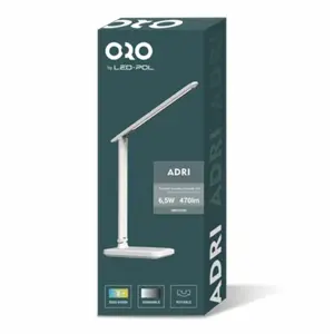 Lámpara de mesa LED regulable 6.5W 3000-6500K - Blanco