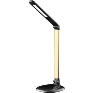 Lámpara de mesa LED regulable 9W 3000-6000K c/ luz nocturna - Negro