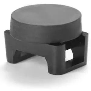 Soporte de fijación Ø22x16mm magnético para bridas de hasta 10mm - negro