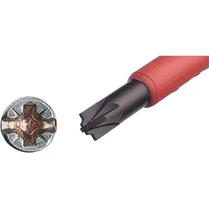 Chave PlusMinus/Pozidriv isolada PZ2/SL 100mm de eletricista 1000V