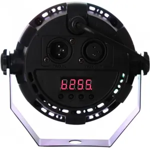 Projetor PAR c/ 12 LEDs 1W CREE RGBW DMX MIC