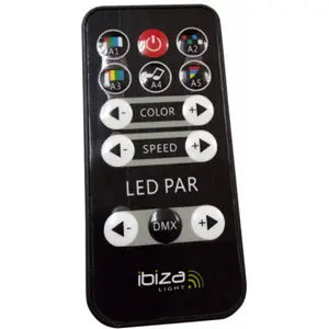 Projetor PAR c/ 12 LEDs 1W CREE RGBW DMX MIC