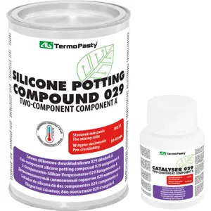 Composto encapsulador de silicone bicomponente 029 (2W/mK) - Cinza - 1Kg
