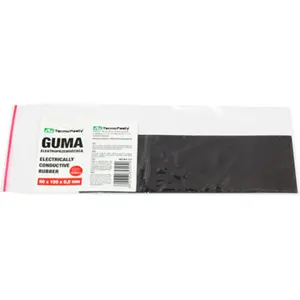 Borracha condutora eletrica (sem cola) - 50x150x0.5mm