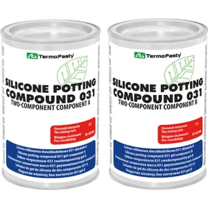 Gel de silicone flexível bicomponente 031 - Transparente - 1Kg