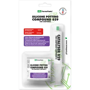 Composto encapsulador de silicone bicomponente 029 (2W/mK) - Cinza - 100g