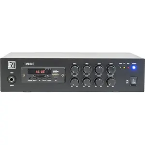 Amplificador de instalação de linha de 70/100V 60W com USB/SD/FM/BT