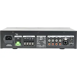 Amplificador de instalação de linha de 70/100V 60W com USB/SD/FM/BT