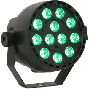 Projetor PAR c/ 12 LEDS 3W RGB (3-em-1) DMX MIC