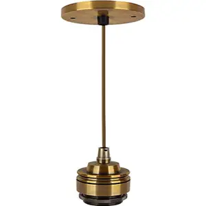 Suporte para lâmpadas E27 de suspensão 1.5mt 230V - Gold Vintage