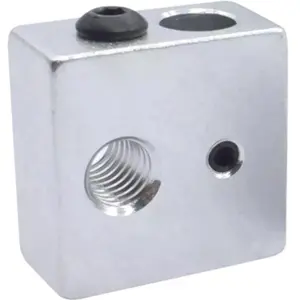 Bloco de aquecimento HotEnd MK7 MK8 em alumínio para impressoras 3D - 20x20x10mm