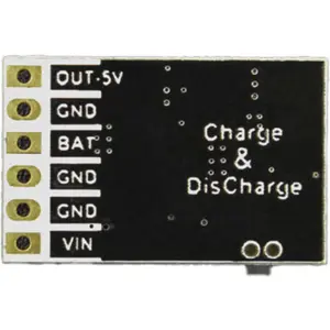 Módulo carregador de bateria Li-ion 2A c/ BMS e output 5V