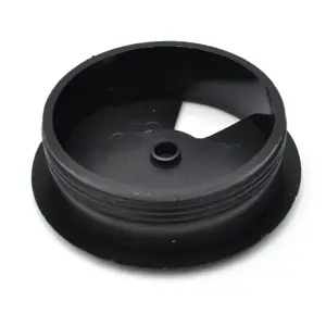 Passa cabos para tampos de mesa Ø60mm - preto
