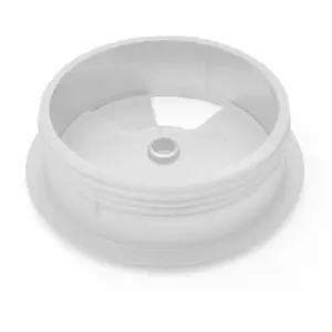 Passa cabos para tampos de mesa Ø60mm - branco