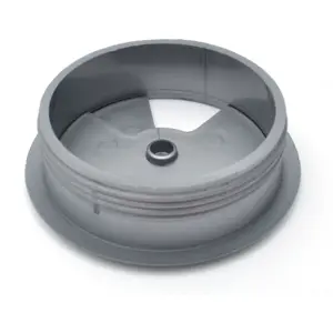 Passa cabos para tampos de mesa Ø60mm - cinza aluminio