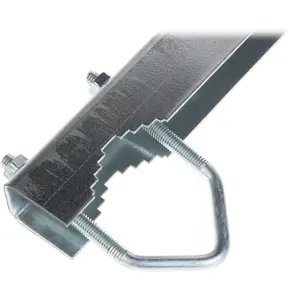 Abraçadeira de grampo dupla de chaminé p/ mastros (máx Ø43mm)