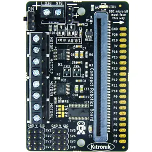 Placa compacta de projetos robóticos (motores) para BBC micro:bit - Kiktronik